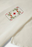 Botanical Ace Oversized BF Tee - Off White