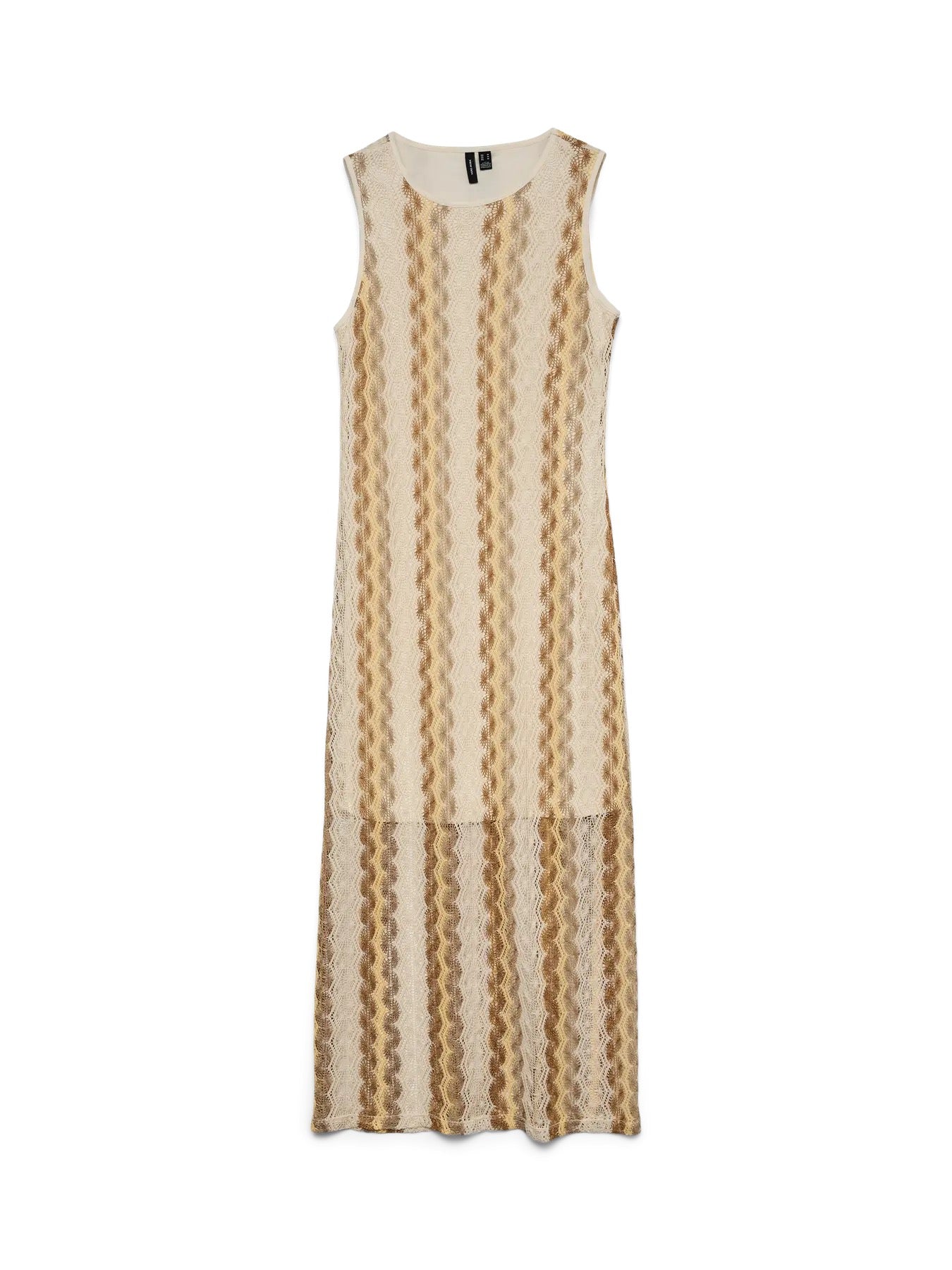 Teresa Sleeveless O-Neck Dress - Golden Haze/Tigers Eye