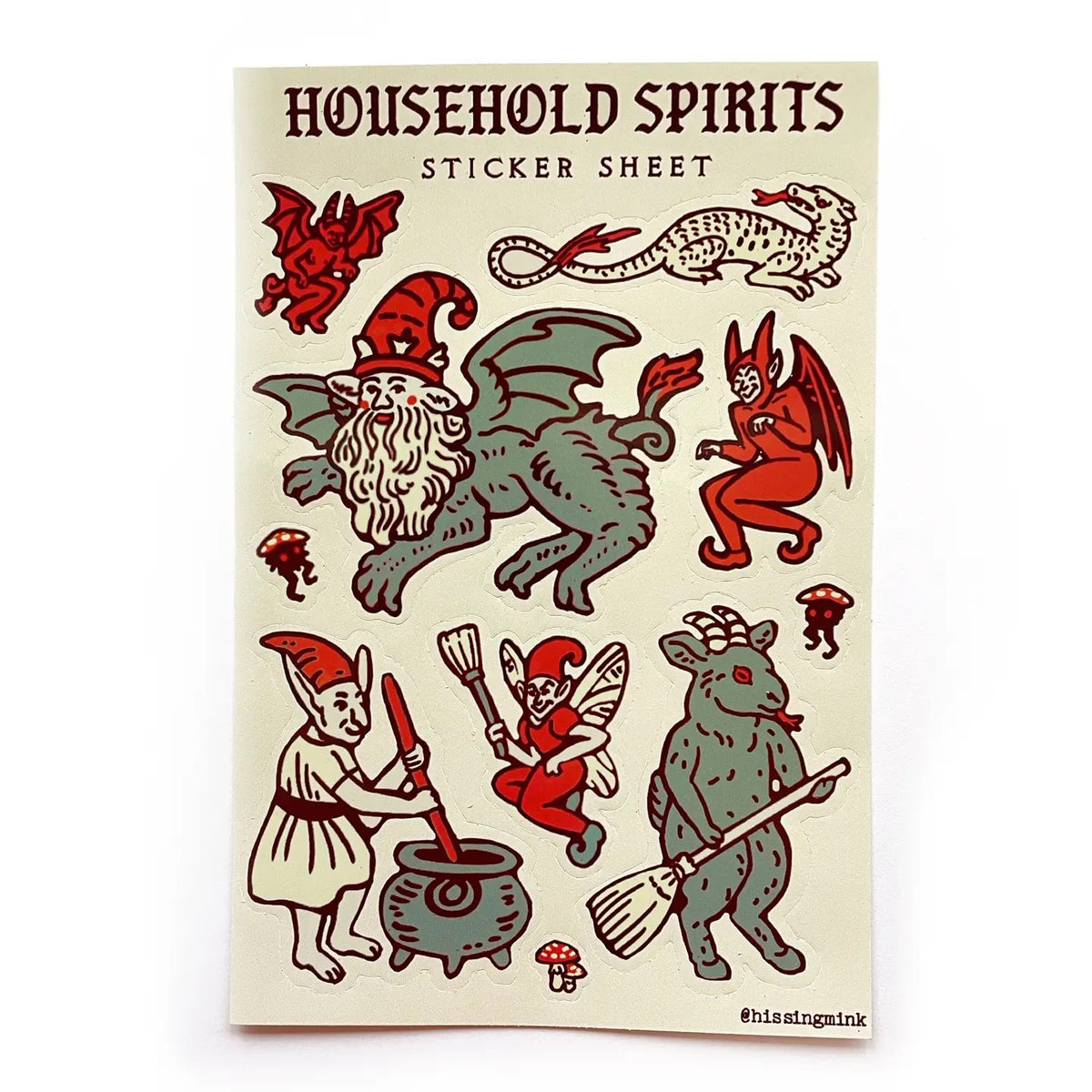 Household Spirits Sticker Sheet
