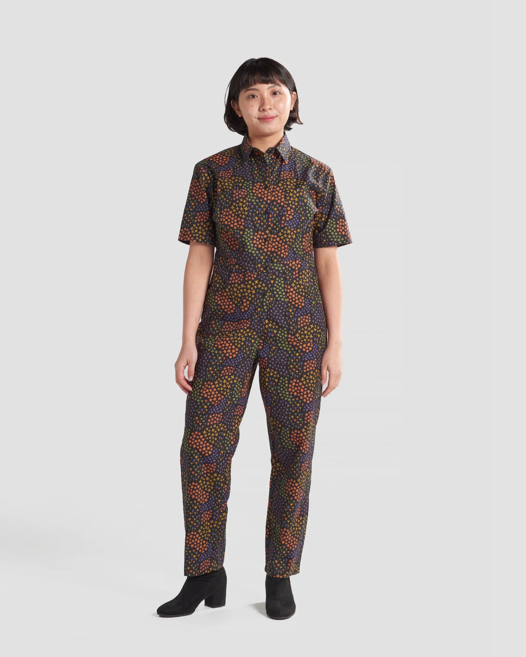 Micro Floral Field Jumpsuit