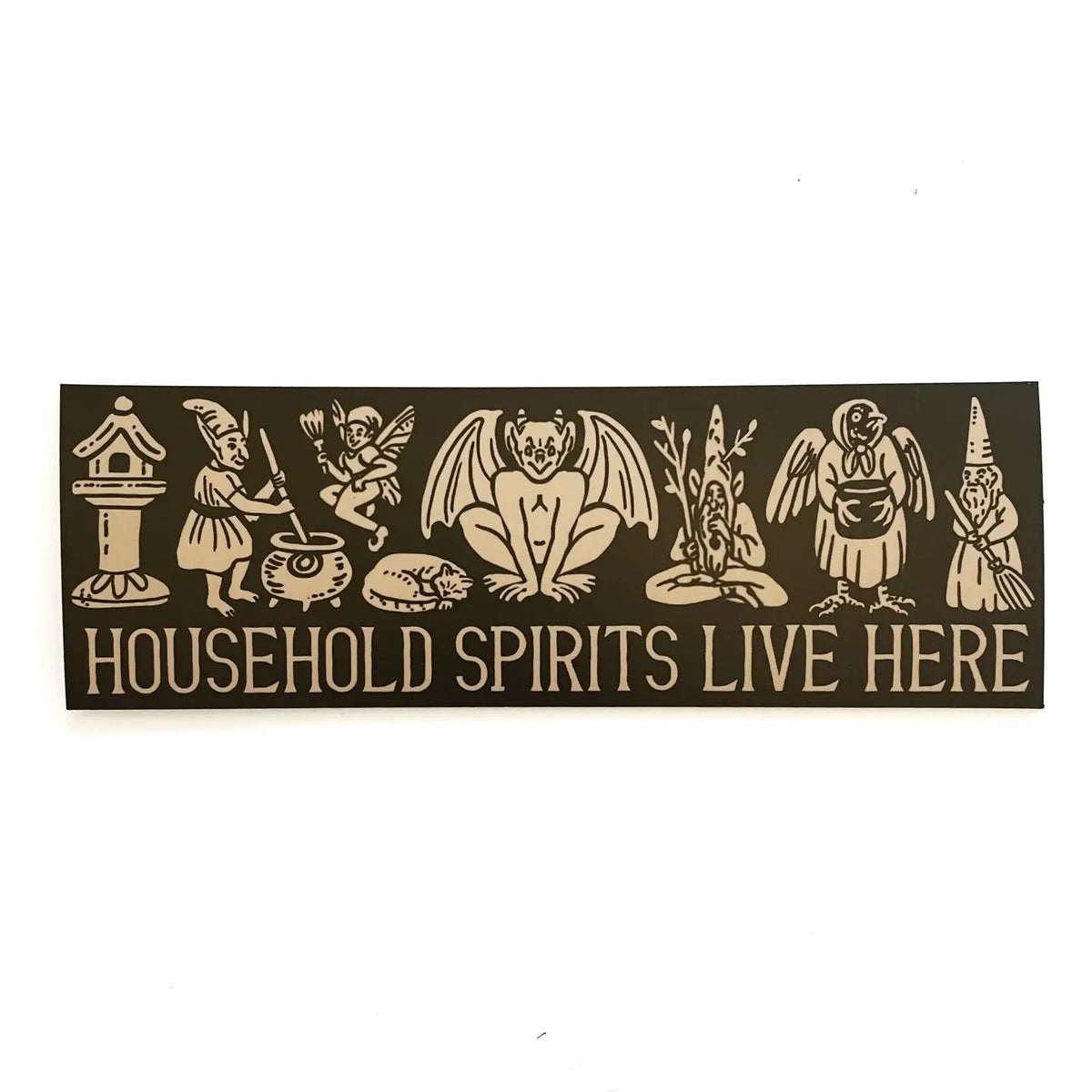 Household Spirits Live Here Magnet