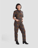 Micro Floral Field Jumpsuit