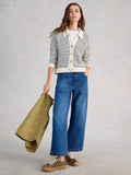 Chaterly Stripe Cardigan - Ivory Multi