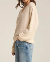 Off The Clock Cozy Sweatshirt - Sea Salt
