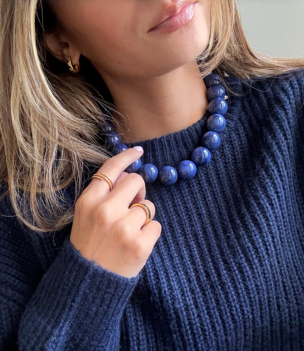 Éte Hand Knotted Beaded Necklace