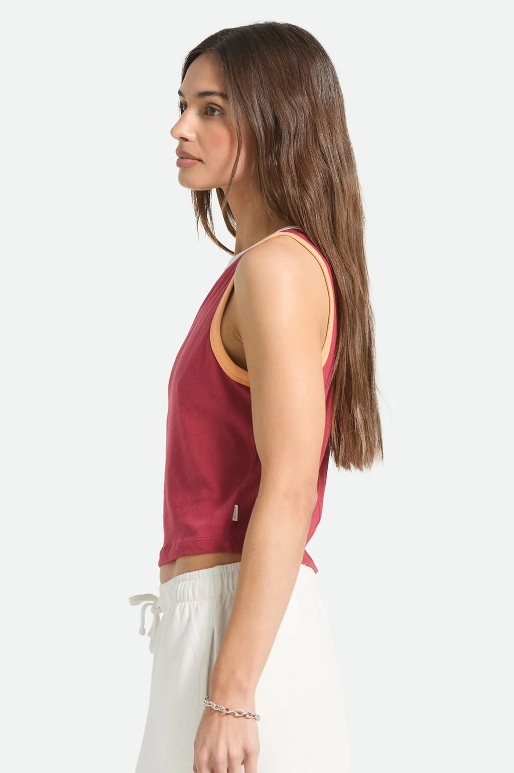 Carefree Organic GD Cropped Tank - Robust Red