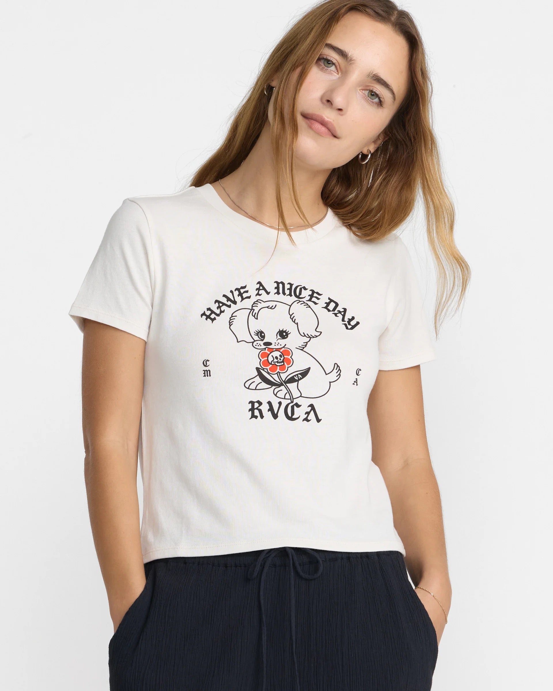 Nice Day Shrunken Tee - Cloud