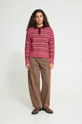 Sage Polo Sweater - Fruit Dove