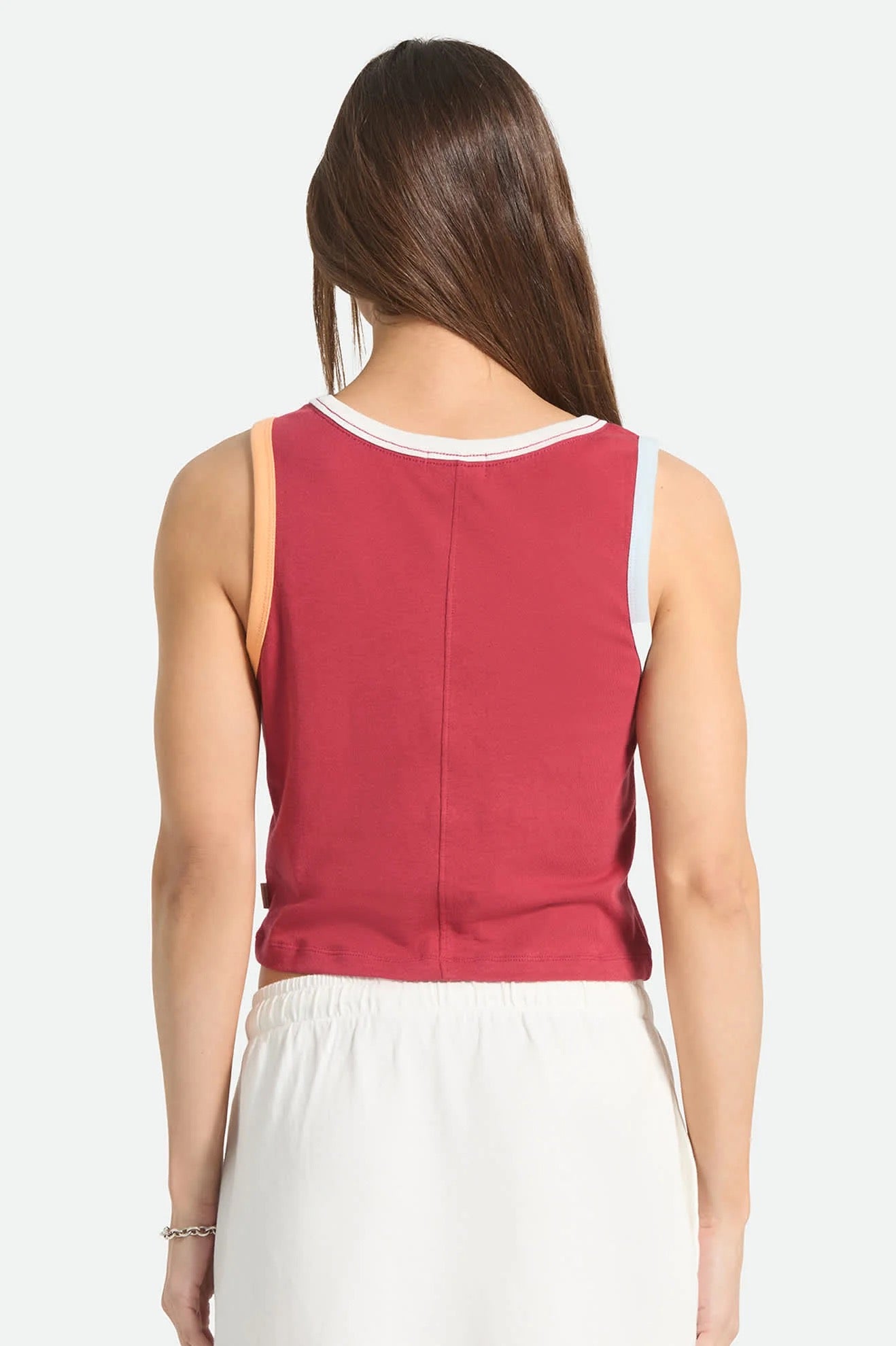 Carefree Organic GD Cropped Tank - Robust Red