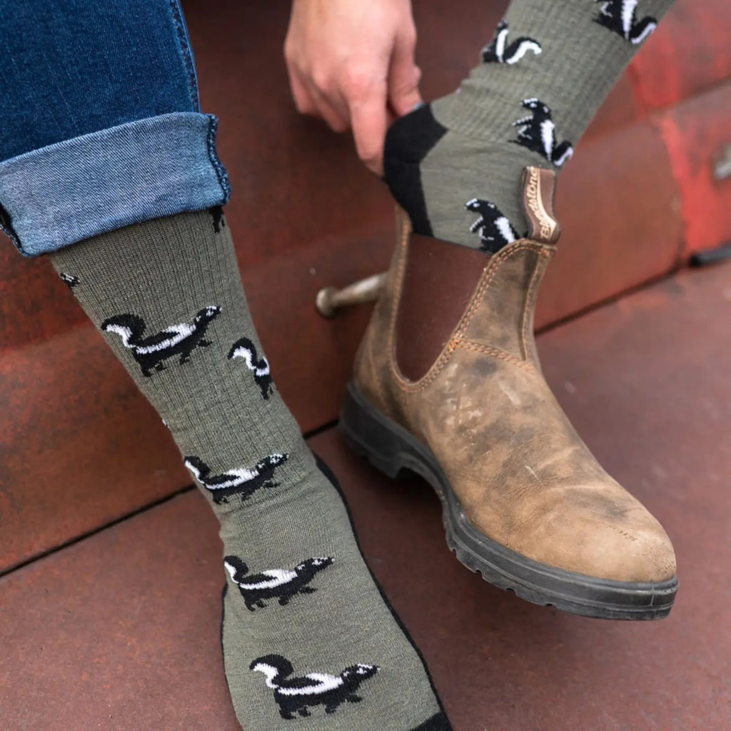 Skunk Merino Wool Socks M
