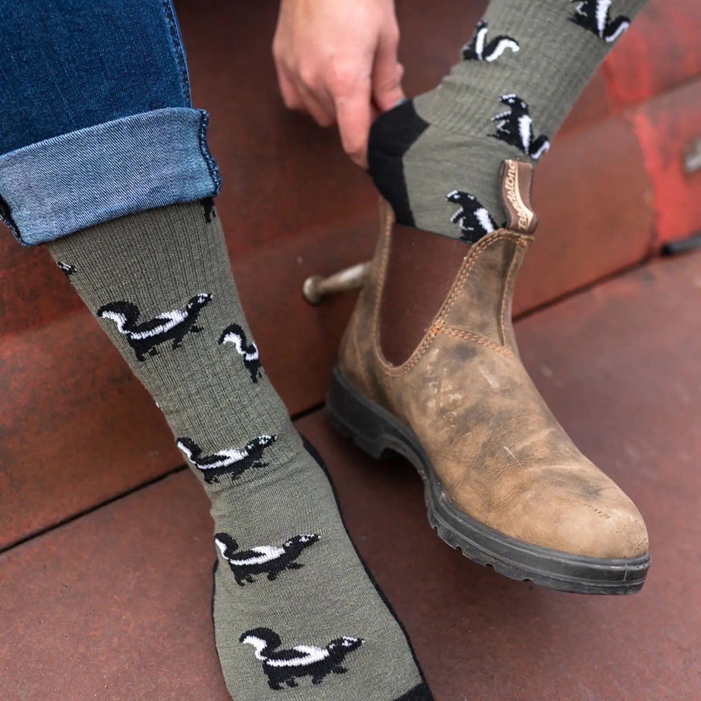 Skunk Merino Wool Socks M