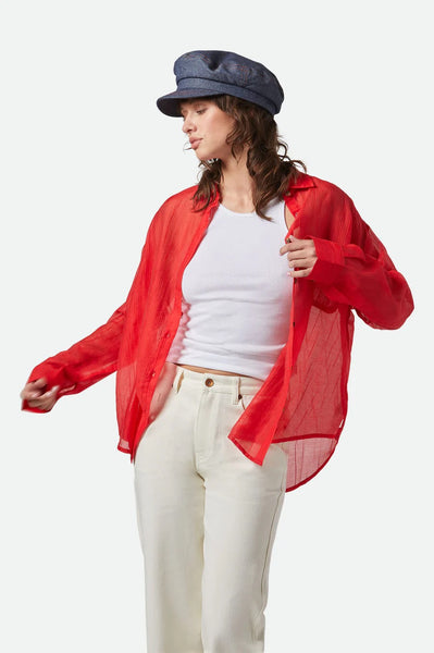 East Side Boxy Long Sleeve Button Down