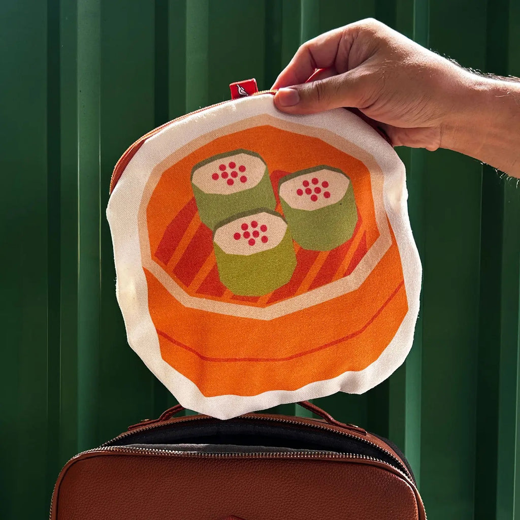 Dim Sum Canvas Zip Pouch
