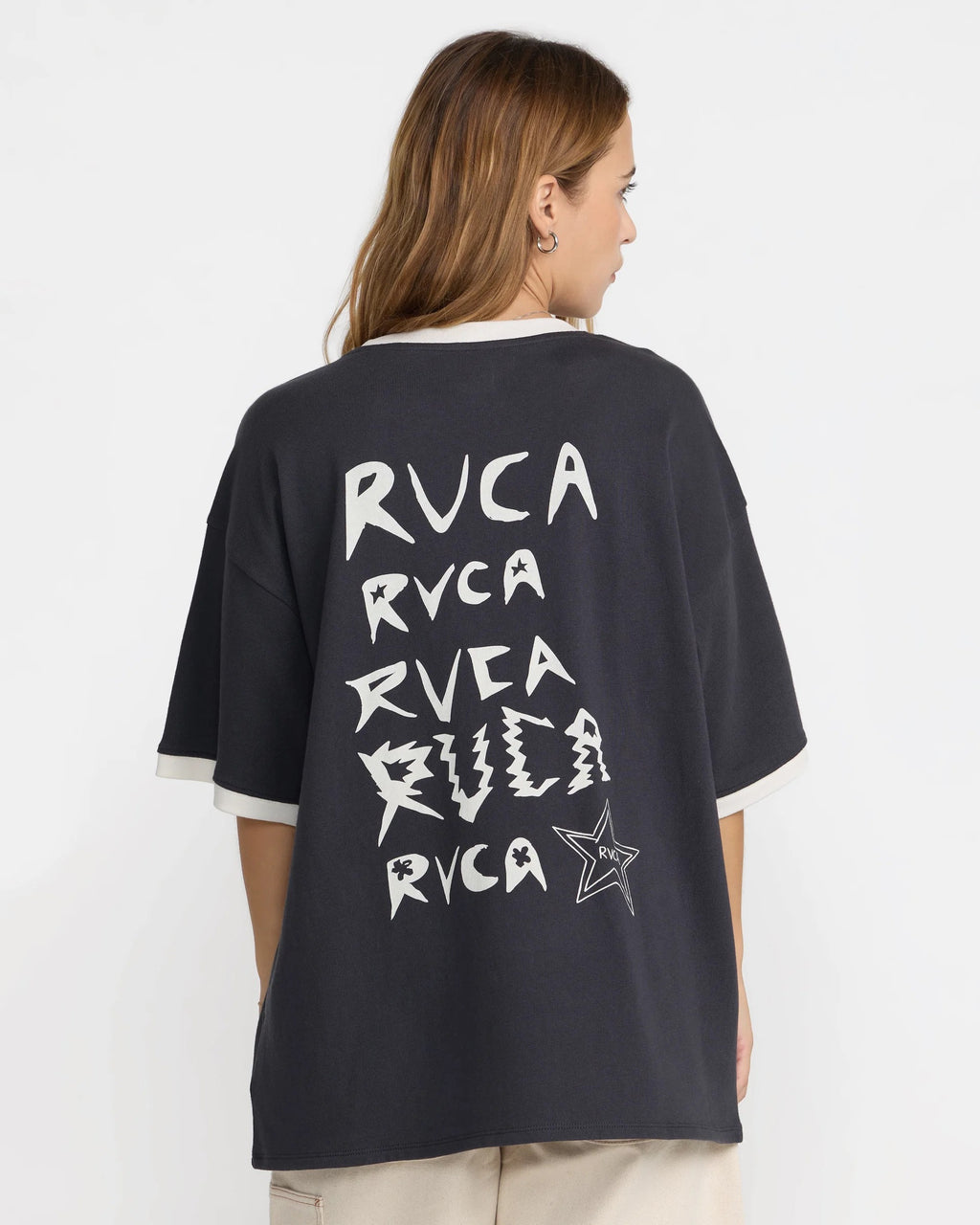 Dani Miller Oversized Ringer - Washed Black