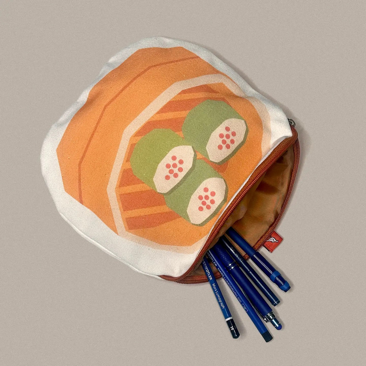 Dim Sum Canvas Zip Pouch