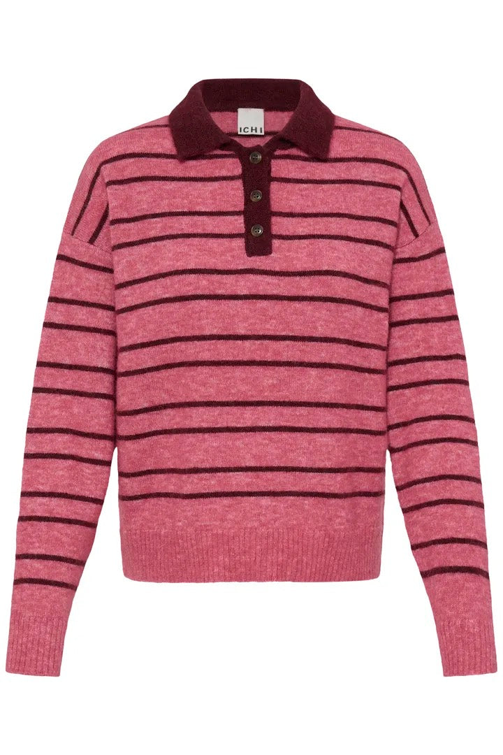 Sage Polo Sweater - Fruit Dove