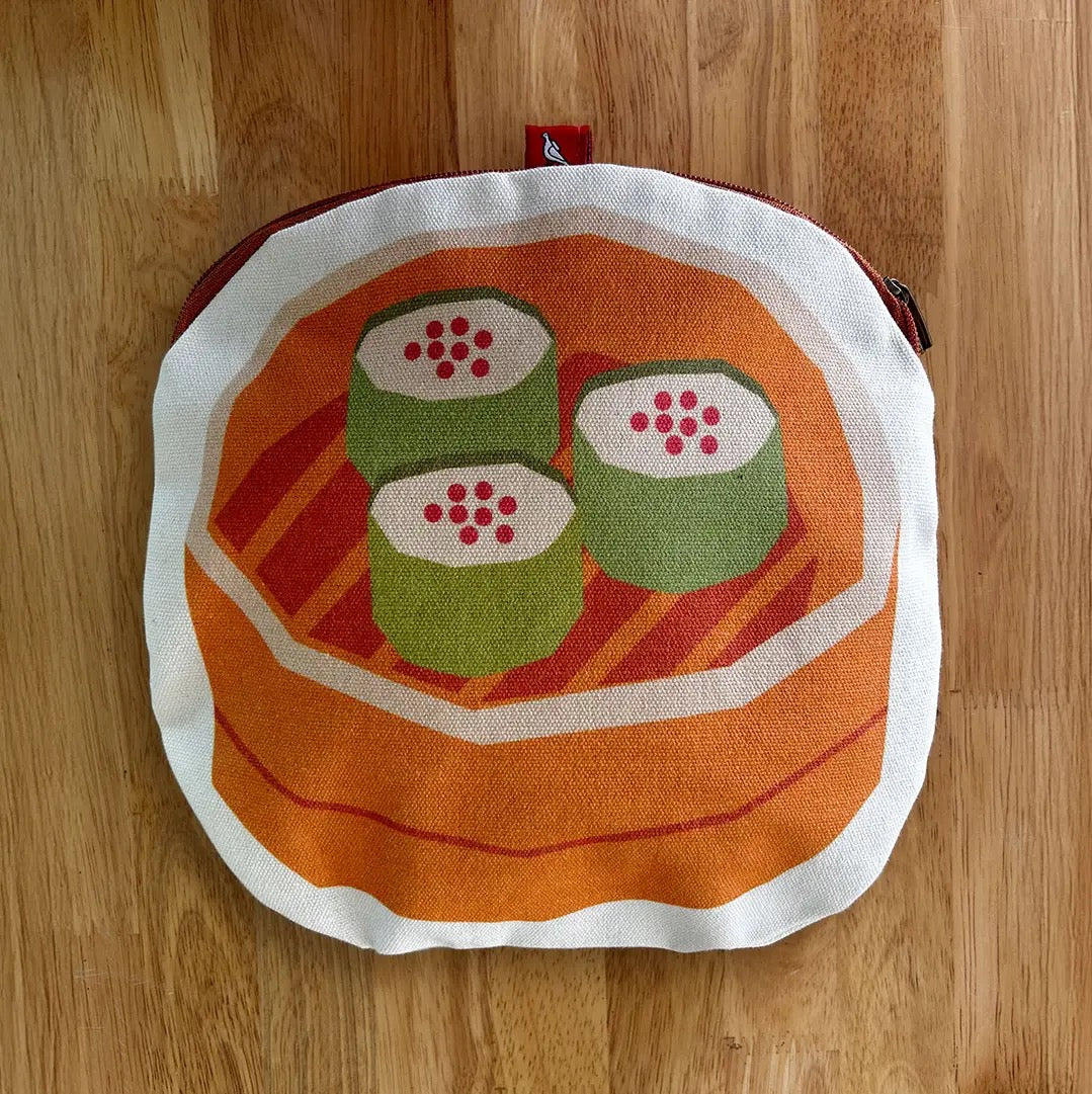 Dim Sum Canvas Zip Pouch