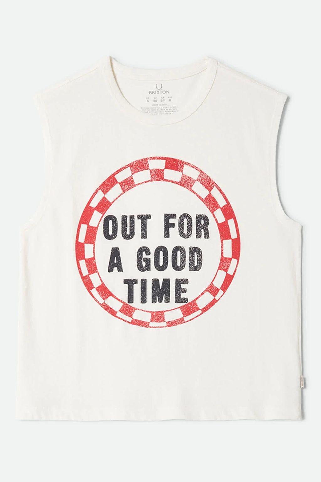 Out For A Good Time Muscle Tank - Off White
