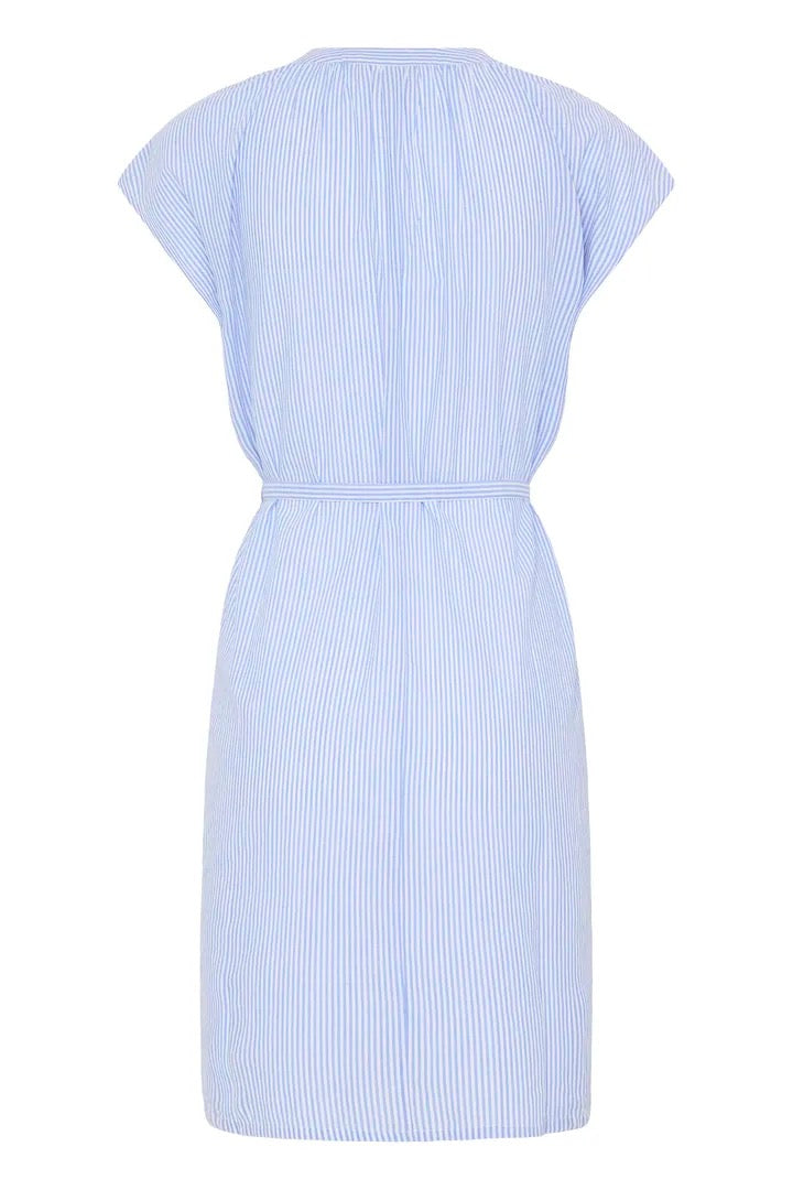 Kalthea Dress - Blue/White