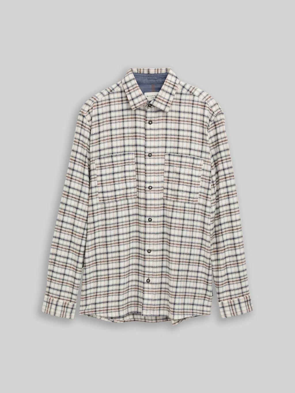 Comfort Checked Shirt - White Based Mint Check