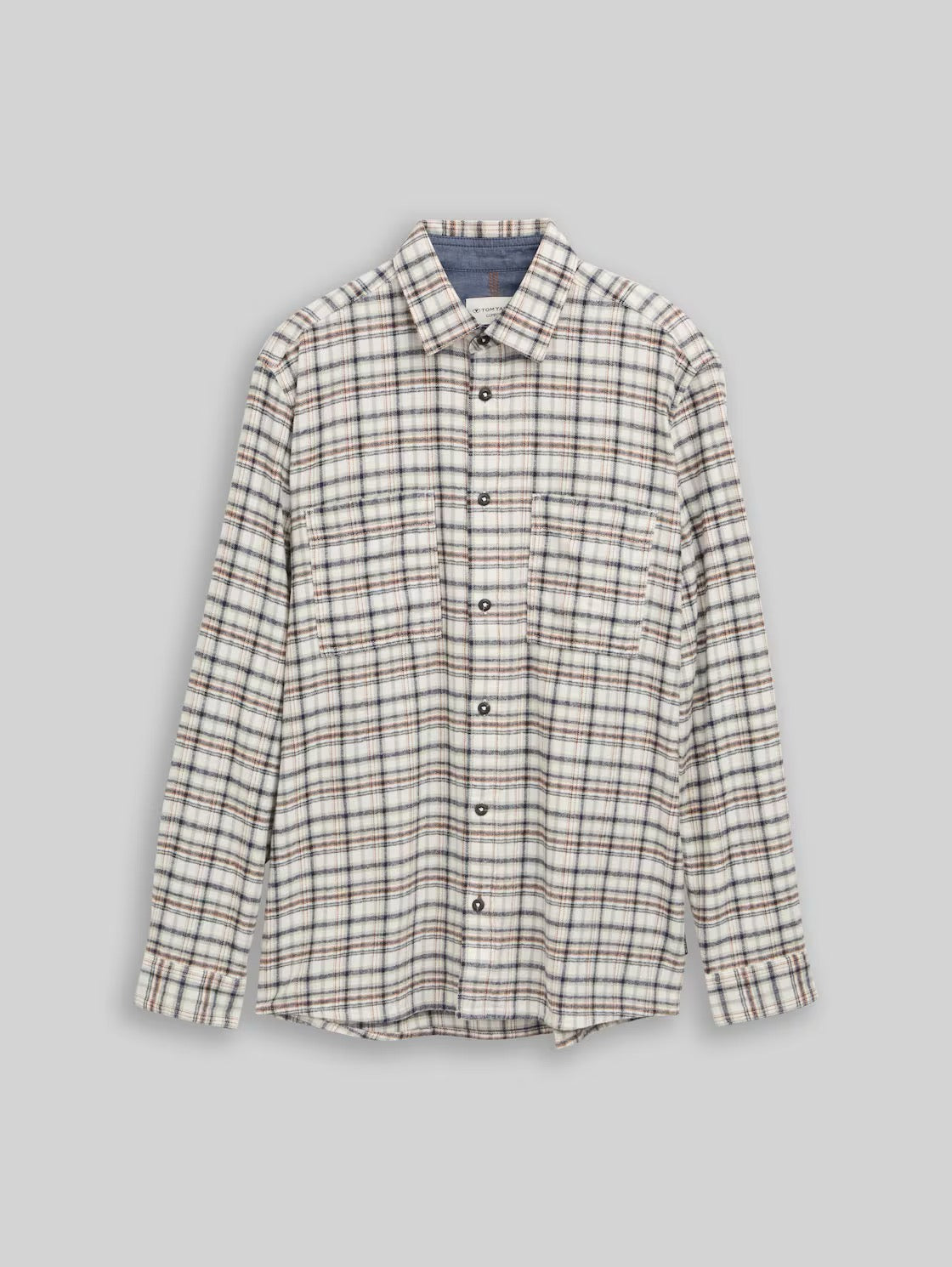 Comfort Checked Shirt - White Based Mint Check