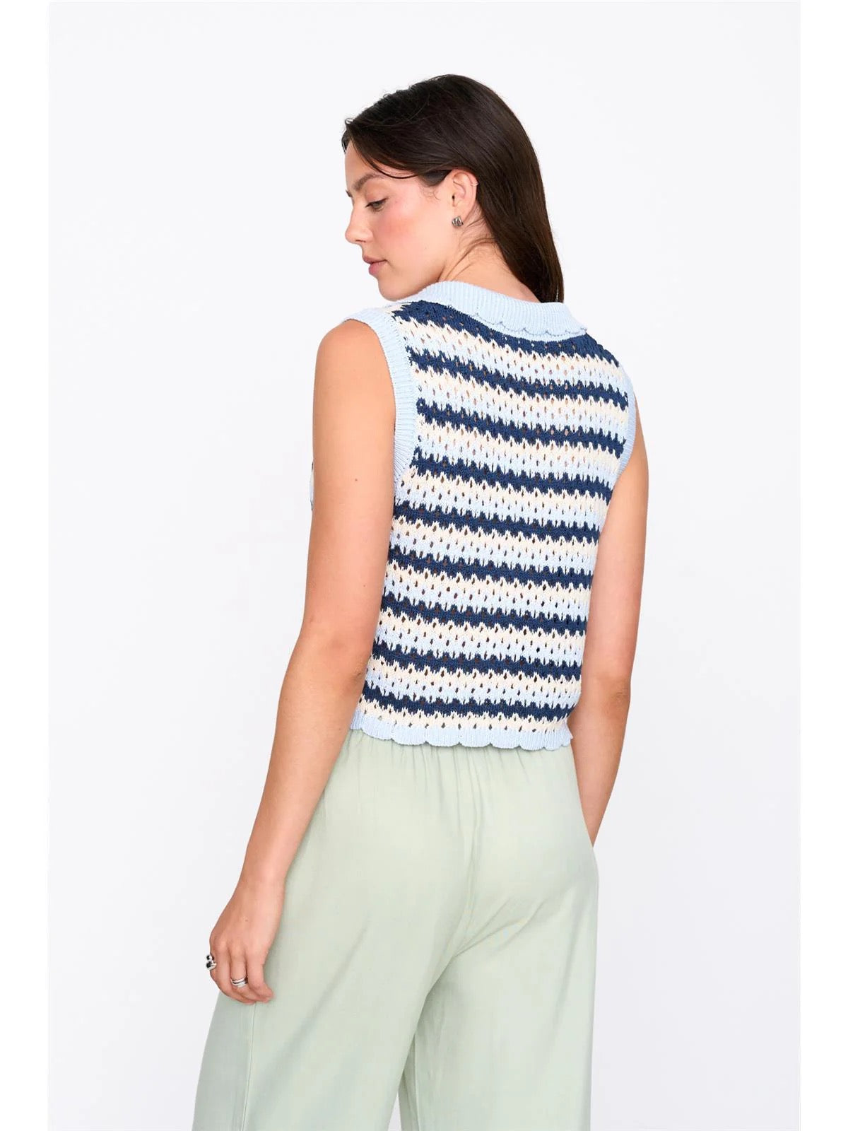 Blue Stripe Vest