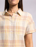Pearl Shirt - Yellow Clay Plaid