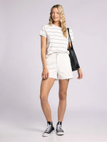 Asher Tee - White/Black