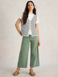 Naria Stripe Linen Vest - Navy Multi