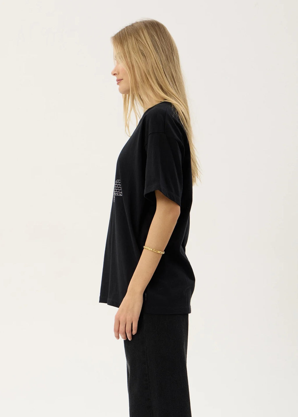 Unbound Recycled Oversized Tee - Black