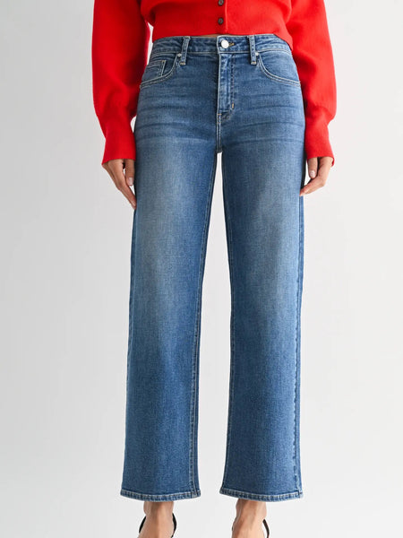 Mid Rise Slim Wide Leg - Medium