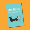 Happy Birthday Weenie Greeting Card