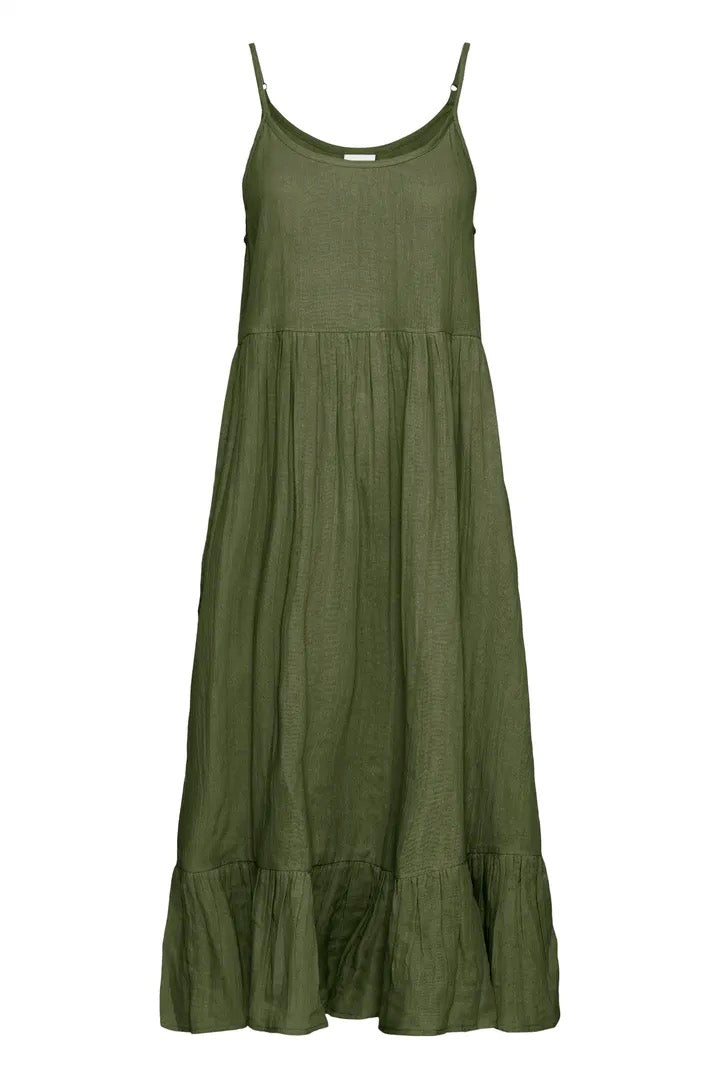 Foxa Midi Dress - Grape Leaf