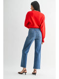 Mid Rise Slim Wide Leg - Medium