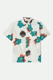 Cru Print Short Sleeve Woven - Off White/Aquatic Green Floral