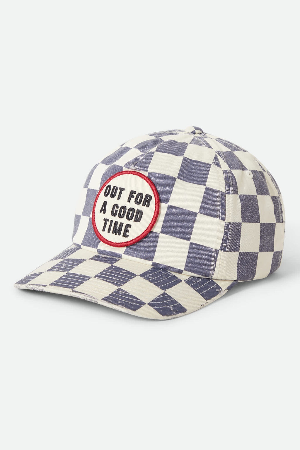 Out For A Good Time LP Adjustable Hat - Navy Gingham