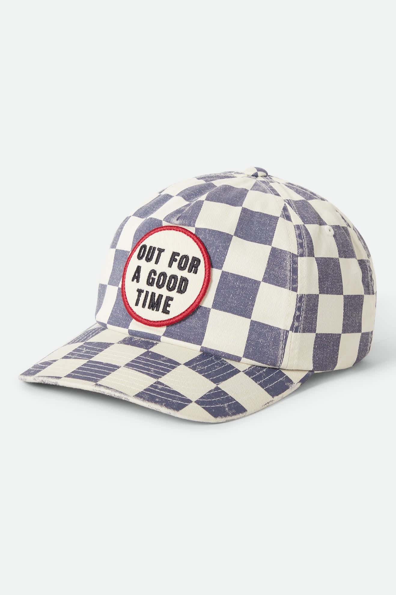 Out For A Good Time LP Adjustable Hat - Navy Gingham