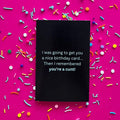 I Was Going To Get You A Nice Birthday Card Greeting Card