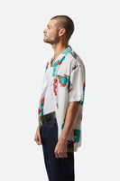 Cru Print Short Sleeve Woven - Off White/Aquatic Green Floral