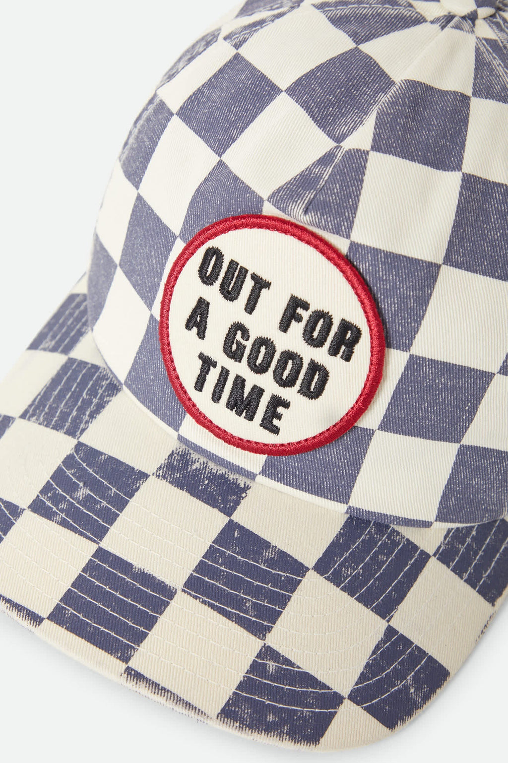 Out For A Good Time LP Adjustable Hat - Navy Gingham