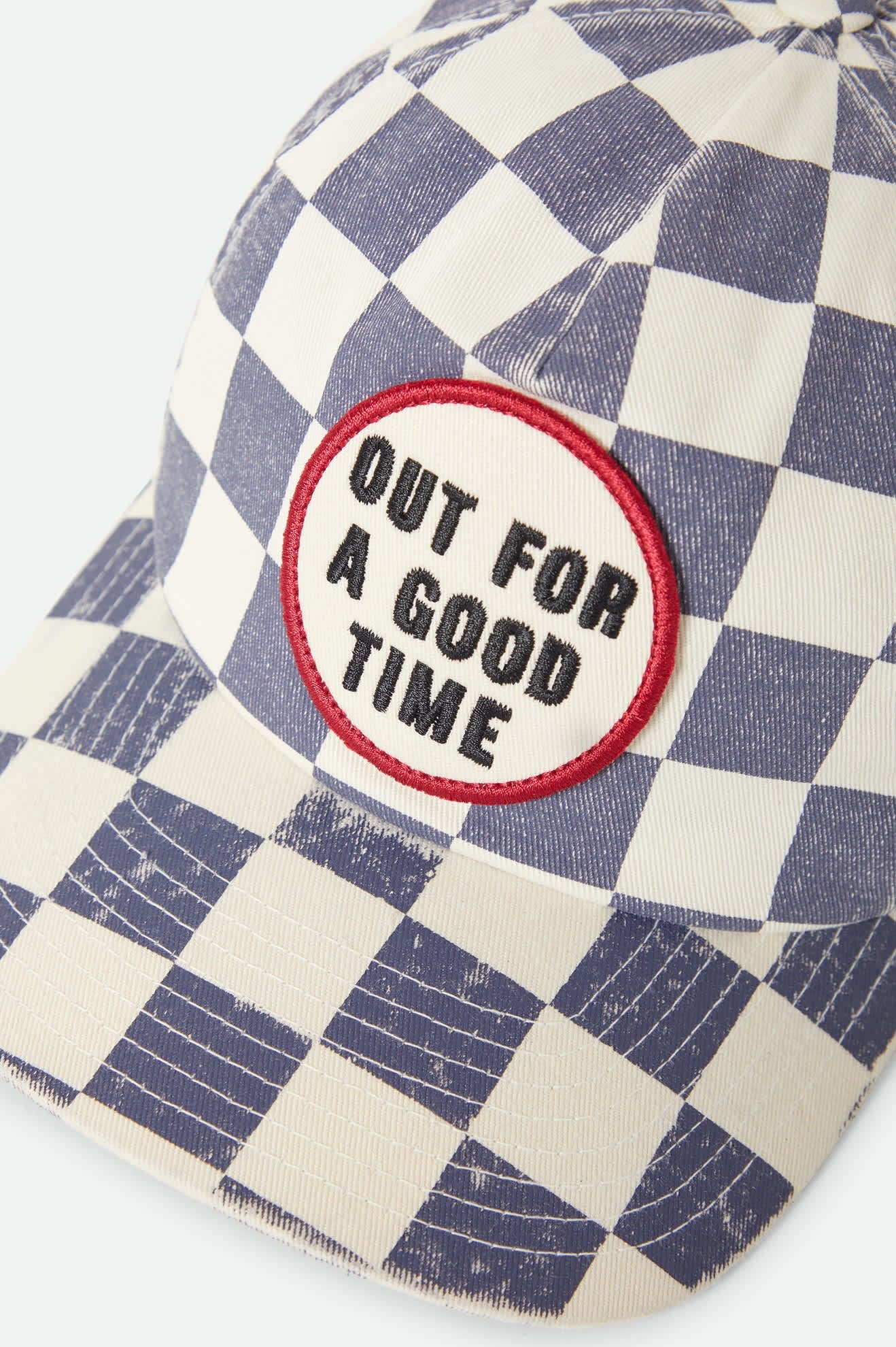 Out For A Good Time LP Adjustable Hat - Navy Gingham