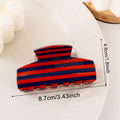 Striped Acrylic Hair Claw