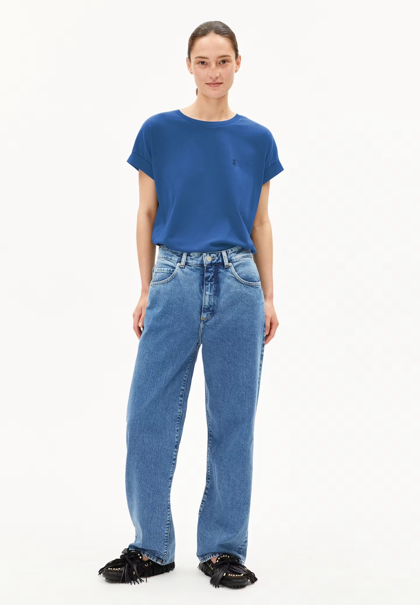 Idaara Organic Cotton T Shirt - Dark Morning