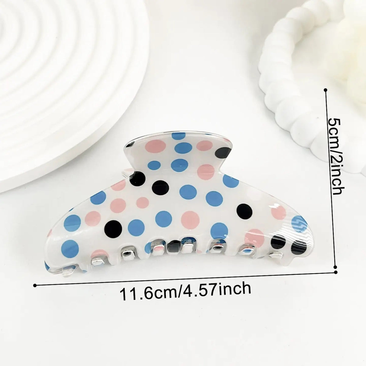Polka Dot Hair Claw
