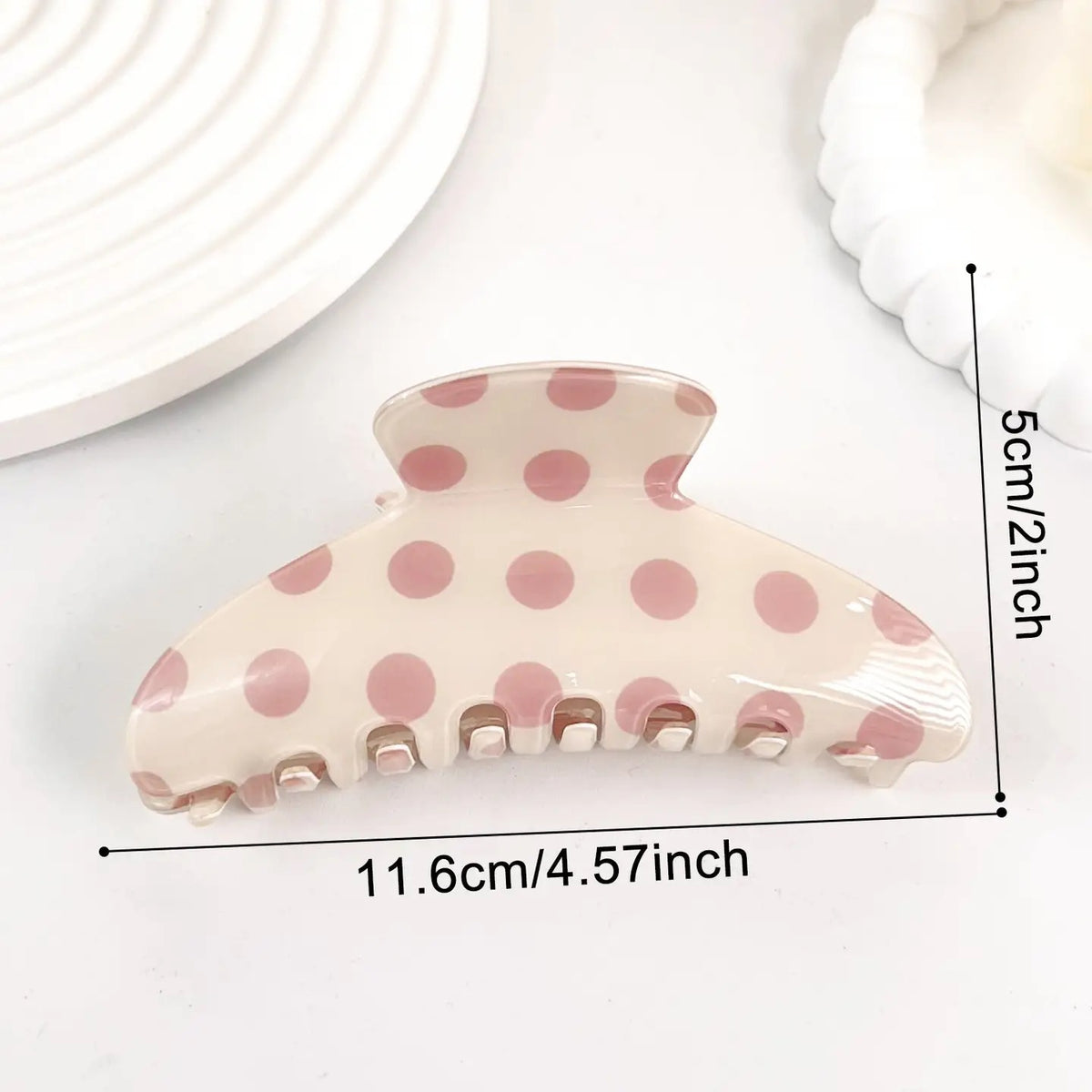 Polka Dot Hair Claw