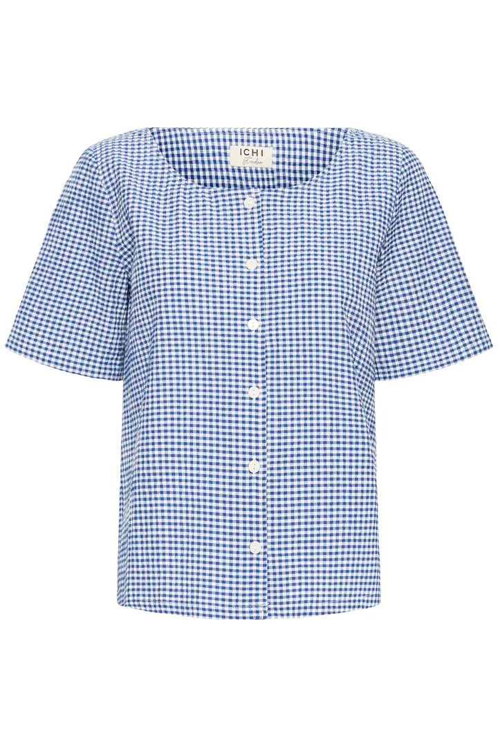 Jilma Shirt - Sodalite Blue/White Check