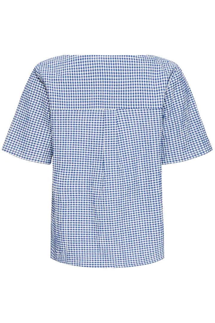 Jilma Shirt - Sodalite Blue/White Check