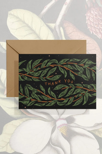 Thank You (Willow) Greeting Card