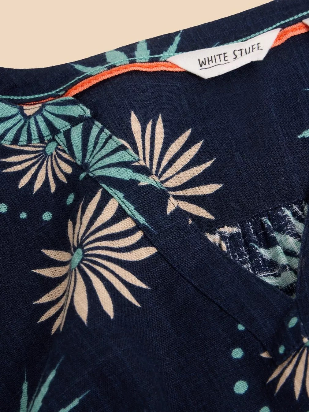 Lydia Shift Dress - Navy Print