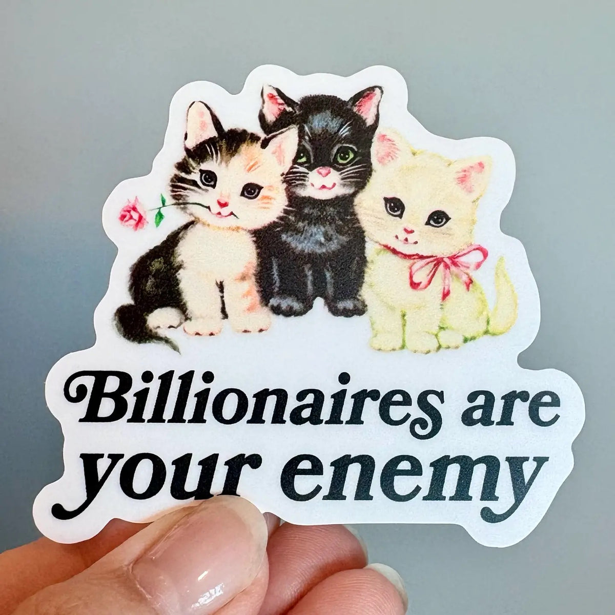 Billionaires Are Your Enemy Bumper Sticker